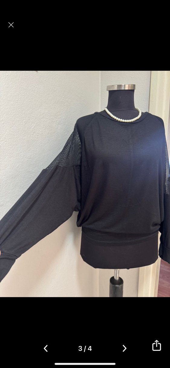 Siyah Kadın Bluz - Görsel 2