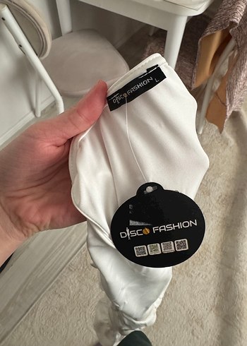 Beyaz Mini Sandy Elbise - Görsel 4