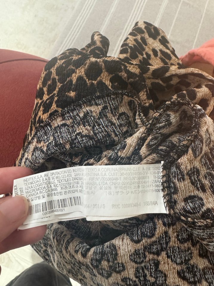 Kahverengi Leopar Desenli Kadın Bluz - Görsel 4