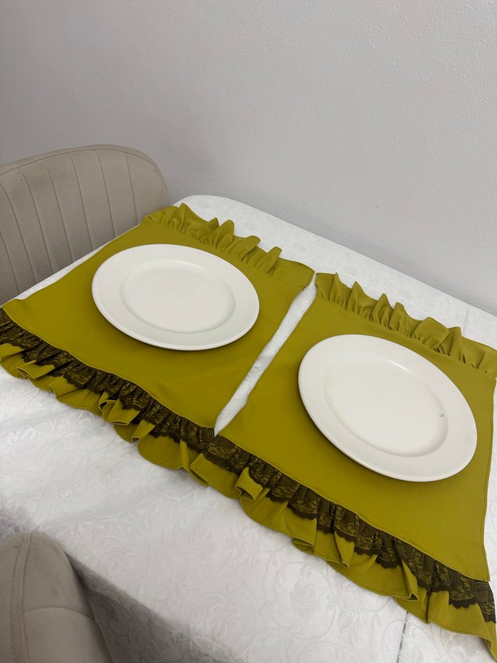 Yağ yeşili Fırın Örtüsü ve Supla - Görsel 4