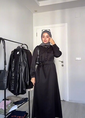 Diğer Fatma Atasoy Cepli Gömlek Elbise 