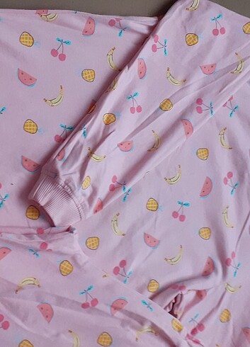 10 Yaş Beden pembe Renk Pijama takımı 10-11 yaş