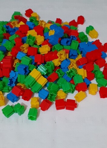 Beden 425 parça parça lego yapboz oyuncakları seffaf plastik kutusu il