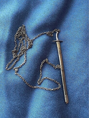 Açılabilir Kılıç Kolye (925 Ayar Gümüş, Zincirli)