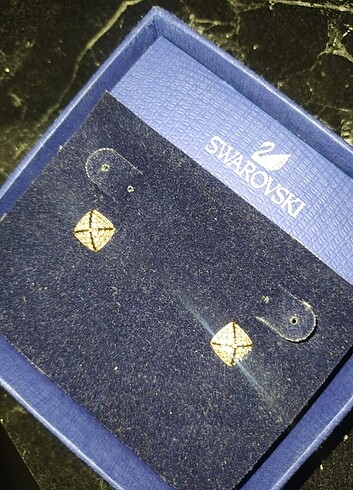 swarovski Orjianal swarovski klipsli küpe