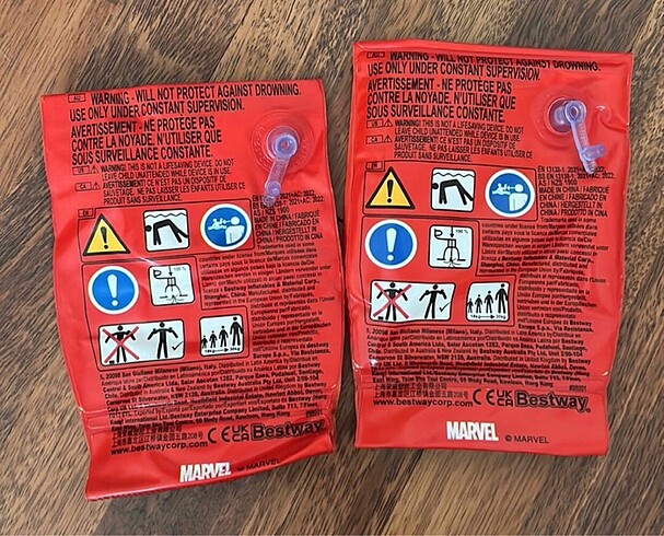 3 Yaş Beden kırmızı Renk Bestway marvel spiderman şişme kolluk