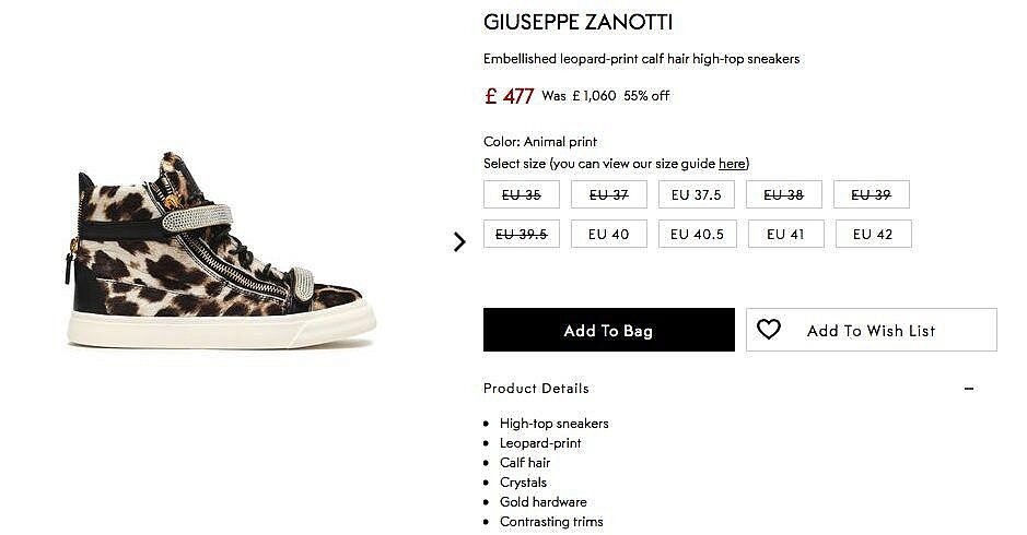 Giuseppe Zanotti Ayakkabı