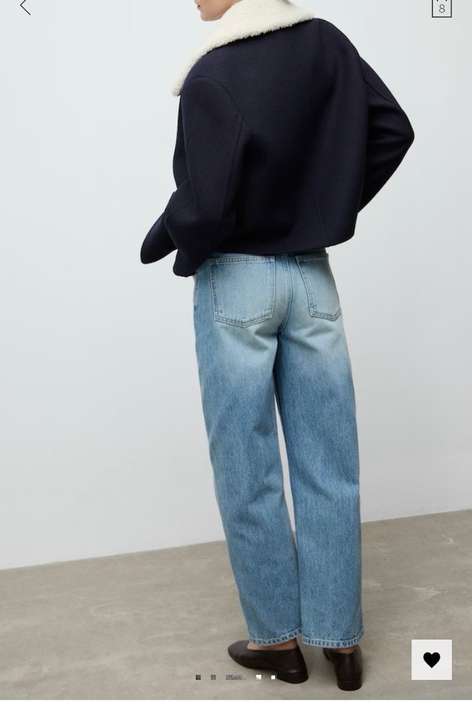 Kürk Yakalı Yün Ceket - Görsel 3