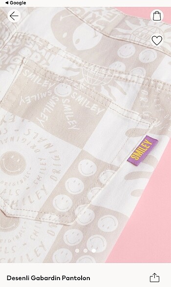 H&M H&M smiley koleksiyon gabardin pantolon