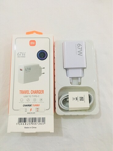 Xiaomi 67 Watt Orjinal Şarj Cihazı Kutulu