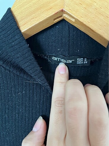 xs Beden Dik yaka crop