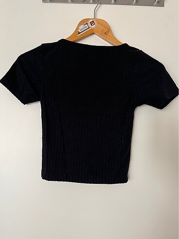 Stradivarius Stradivarus siyah crop
