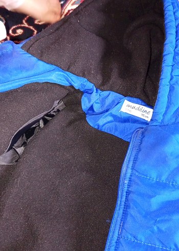 Mavi Erkek Çocuk Fermuarlı Mont - Görsel 4