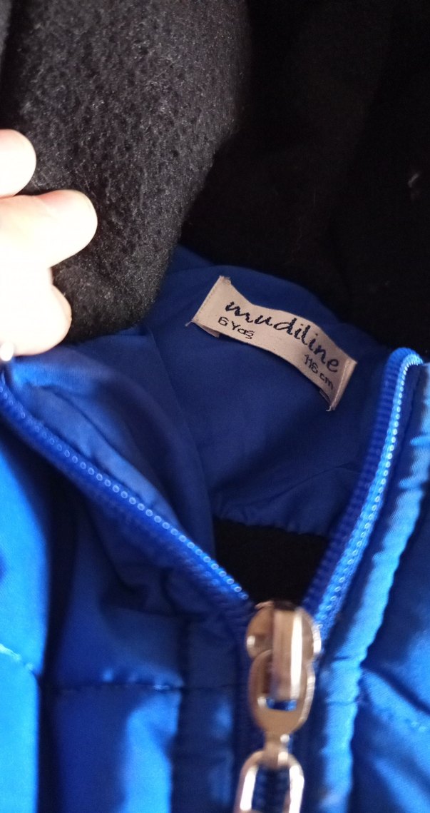 Mavi Erkek Çocuk Fermuarlı Mont - Görsel 3