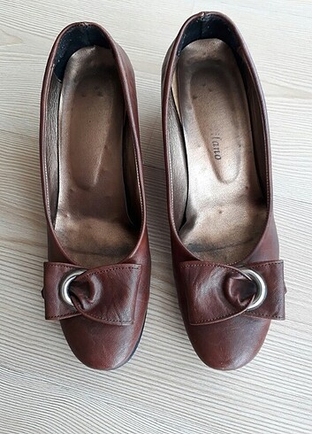 37 Beden kahverengi Renk Kahverengi Topuklu Ayakkabı