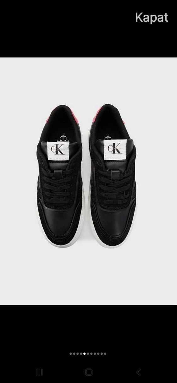 Calvin Klein Siyah Pembe Platform Spor Ayakkabı orjinal - Görsel 2