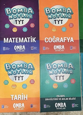 Omba Yayınları Bomba Ders Notları 