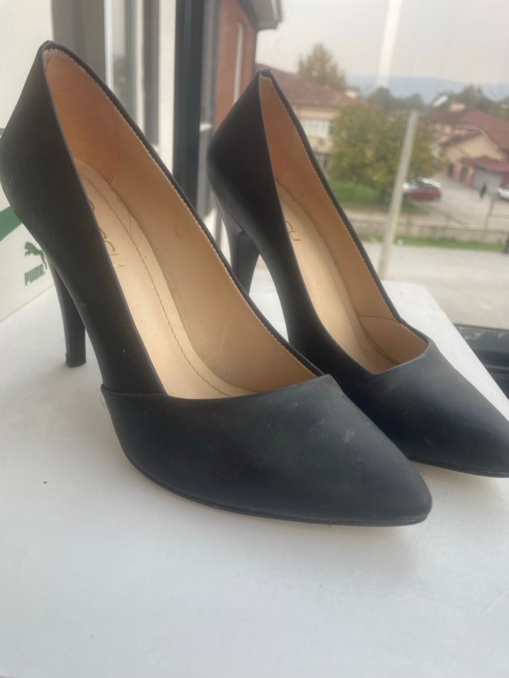 Klasik Siyah Tokalı Stiletto Topuklu Kadın Ayakkabı - Görsel 2