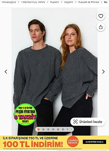 Oversize gri(antrasit) kazak vintage