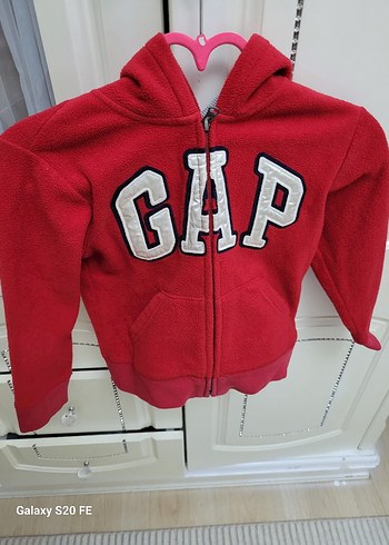 Gap Kırmızı Erkek Sweatshirt Fermuarlı