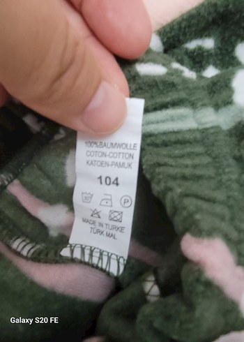 Diğer Kızlar için Yeşil Bağcıklı Rahat Pantolon