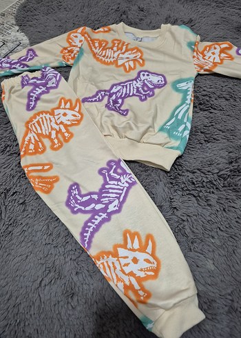 5 Yaş Beden Çocuk Pastel Renkli Desenli zara Takım