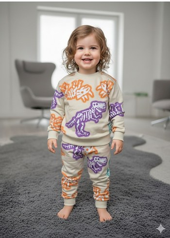 Çocuk Pastel Renkli Desenli zara Takım