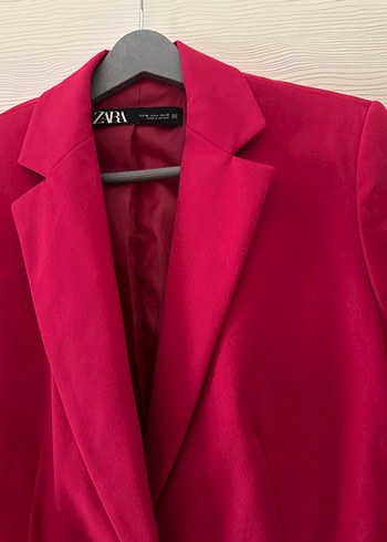Zara Canli Fusya Zara Blazer Ceket