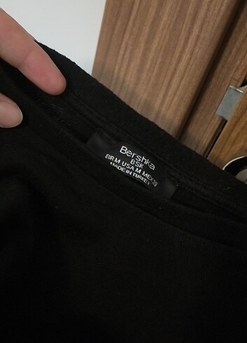 m Beden siyah Renk Bershka Siyah Spor Triko Bluz