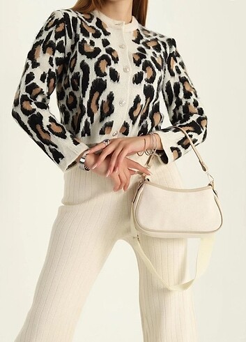 Zara Leopar desenli hırka