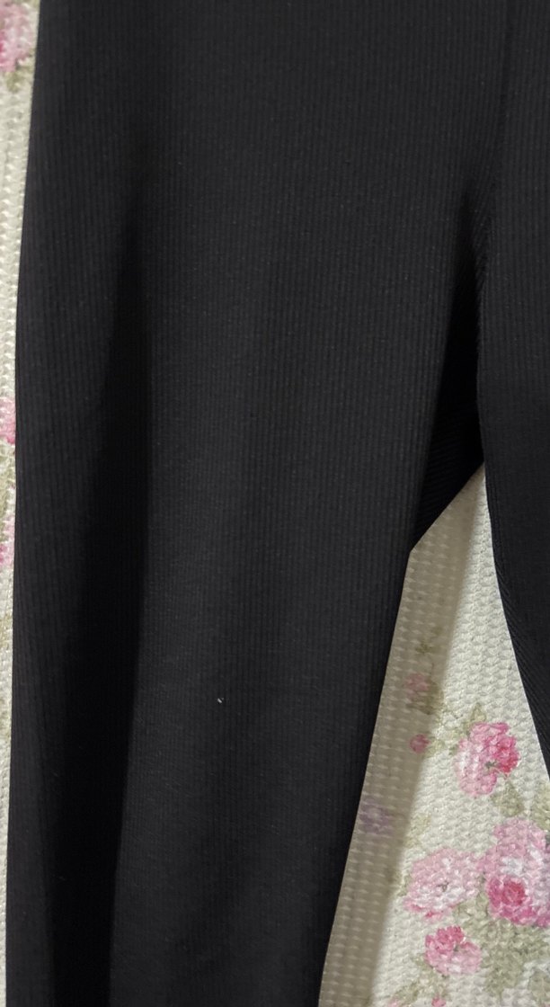 Siyah Fitilli  Kadın Tayt - Görsel 2