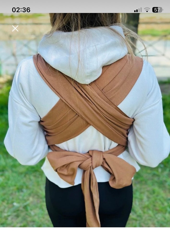 Pastel Kahverengi Bebek Kanguru - Görsel 3