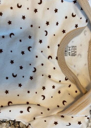 Kahverengi Baskılı Uzun Kollu Bebek Zıbını - Görsel 2