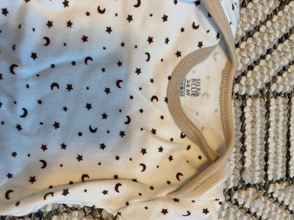 Kahverengi Baskılı Uzun Kollu Bebek Zıbını - Görsel 2