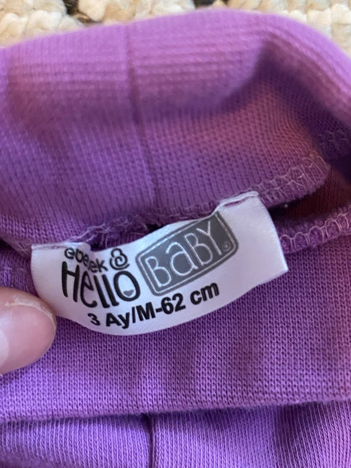 Mor Baskılı Bebek alt - Görsel 2