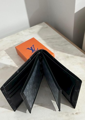 Louis Vuitton Siyah Baskılı Erkek Cüzdanı - Görsel 5