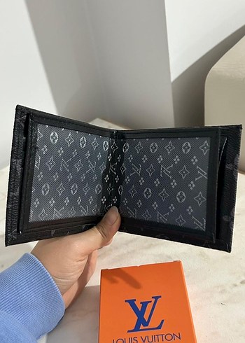 Louis Vuitton Siyah Baskılı Erkek Cüzdanı - Görsel 2