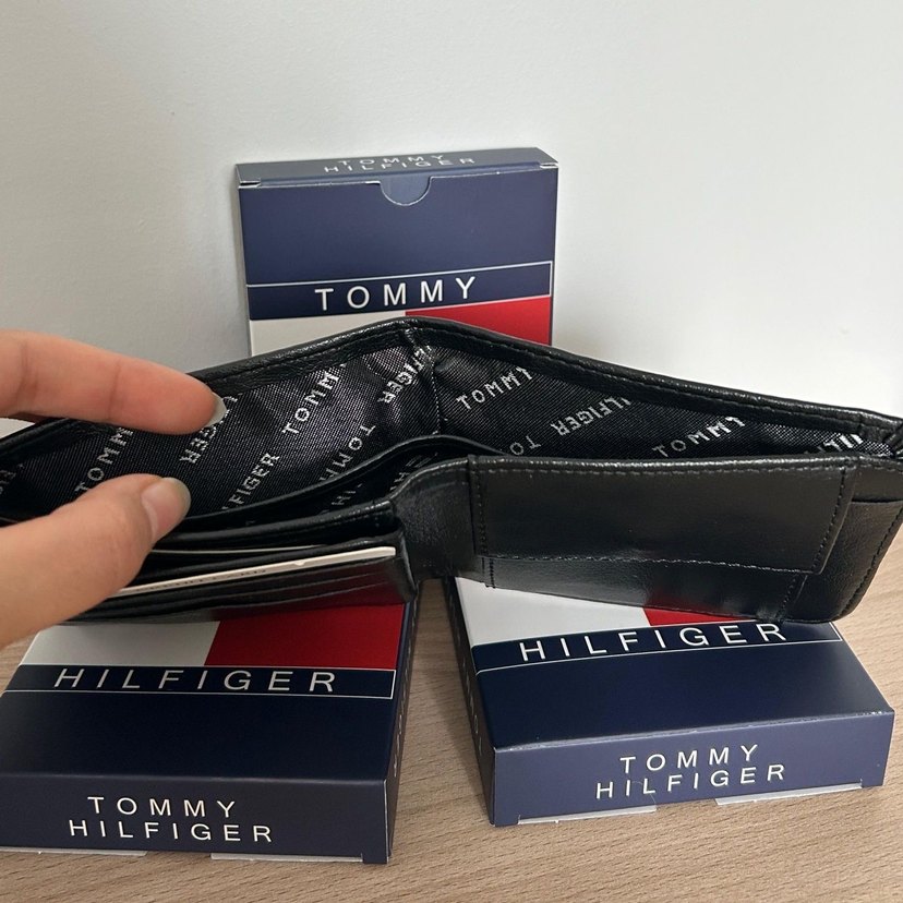 Tommy Hilfiger Erkek Siyah Baskılı Cüzdan - Görsel 3