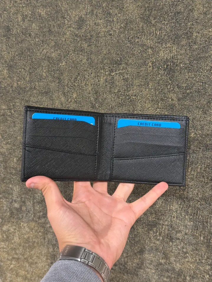 BOSS Siyah Baskılı Erkek Cüzdan - Görsel 2