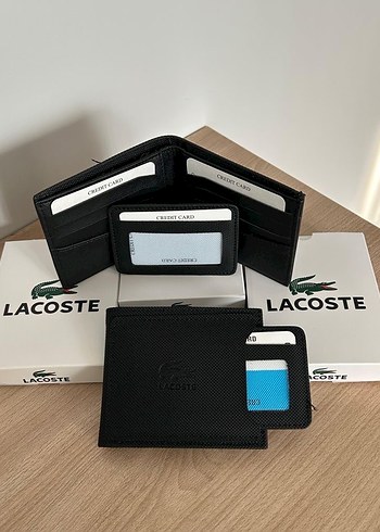 Lacoste Erkek Siyah Modern Klasik Cüzdan - Görsel 3