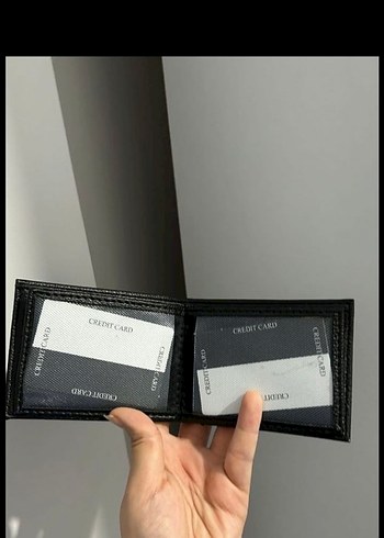 Siyah Erkek Minimalist Cüzdan - Görsel 3