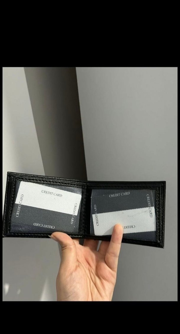 Siyah Erkek Minimalist Cüzdan - Görsel 3