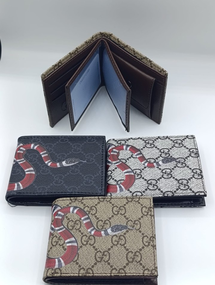 Yılan Desenli Çok Renkli Erkek Cüzdanı - Görsel 5