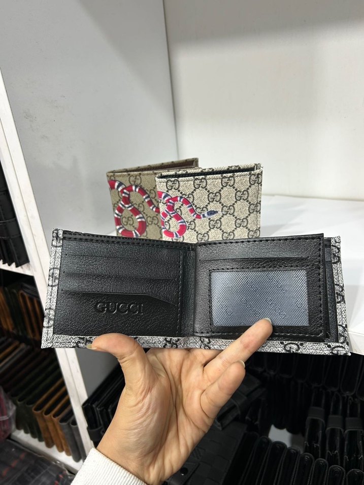 Yılan Desenli Çok Renkli Erkek Cüzdanı - Görsel 3