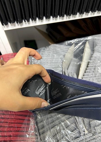 Lacoste Erkek Lacivert Baskılı Cüzdan - Görsel 6