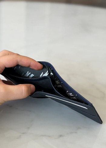 Lacoste Lacivert Minimalist Erkek Cüzdanı - Görsel 5