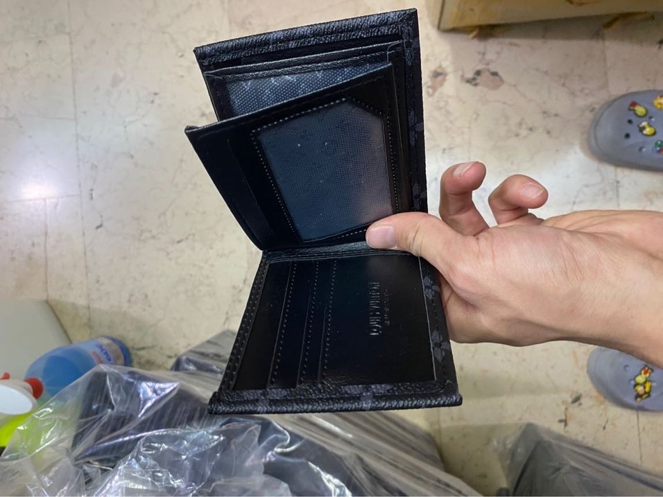 Siyah Baskılı Erkek Cüzdanı - Görsel 3