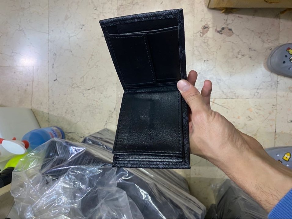 Siyah Baskılı Erkek Cüzdanı - Görsel 5