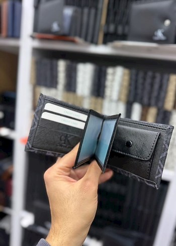 Gri Baskılı Erkek Cüzdanı - Görsel 2