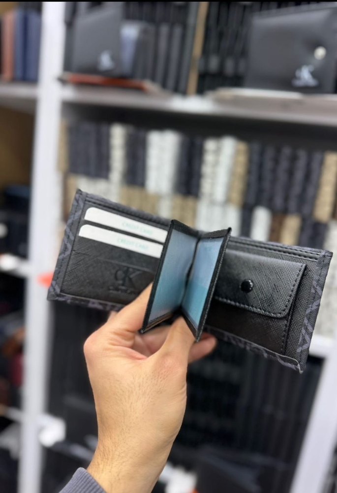 Gri Baskılı Erkek Cüzdanı - Görsel 2